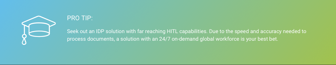 Human involvement in IDP diagram